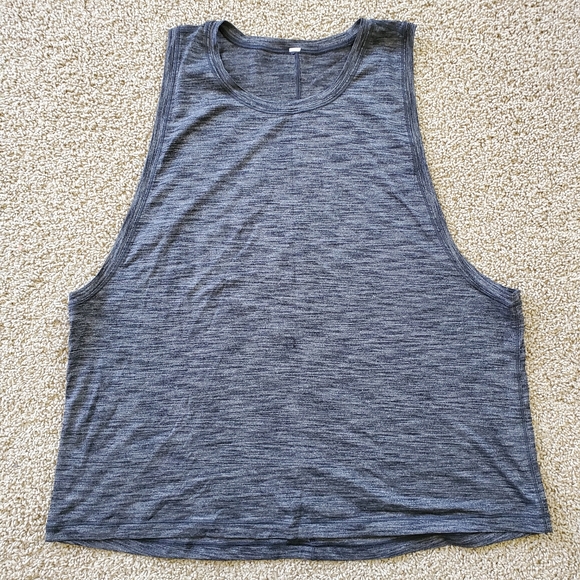 Lululemon Cardio Squad Tank Heathered Black - Picture 1 of 6